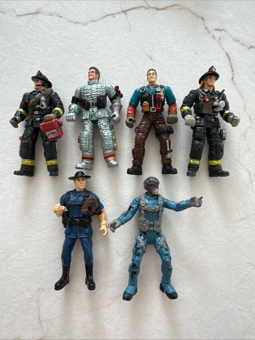 Chap Mei  Kids Action Figures Set - Blue, Black, Silver, Brown